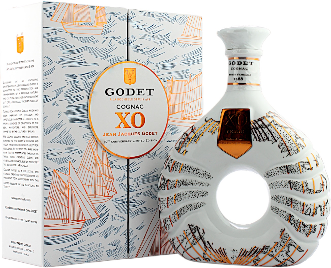 Godet Cognac XO Terre Ceramic Edition 40.0% 0,7l