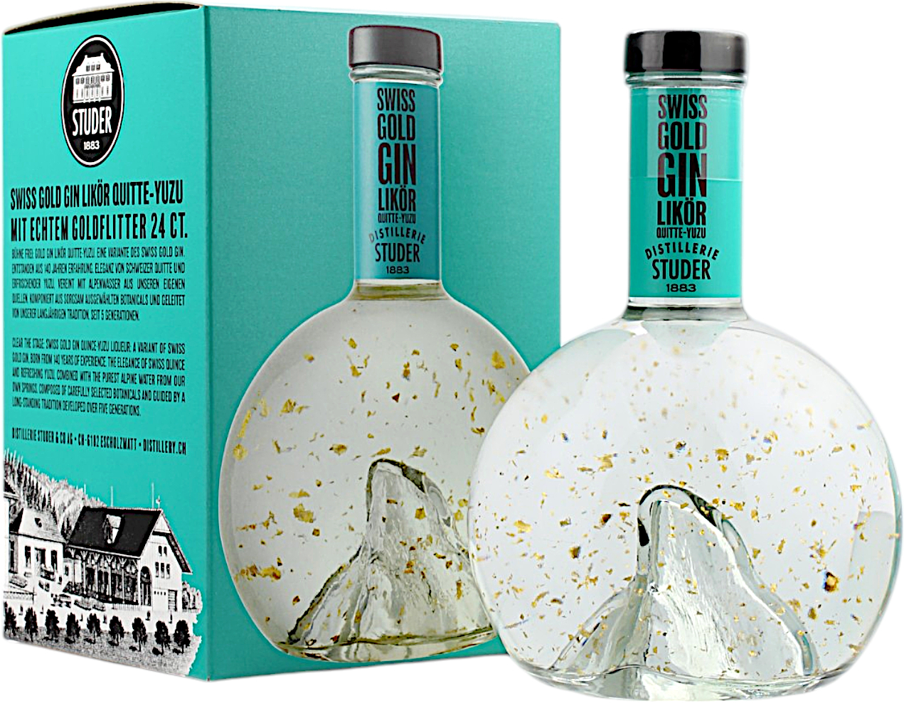 Studer Swiss Gold Gin Likör Quitte-Yuzu 35.0% 0,7l Studer Swiss Gold Gin Likör Quitte-Yuzu 35.0% 0,7l