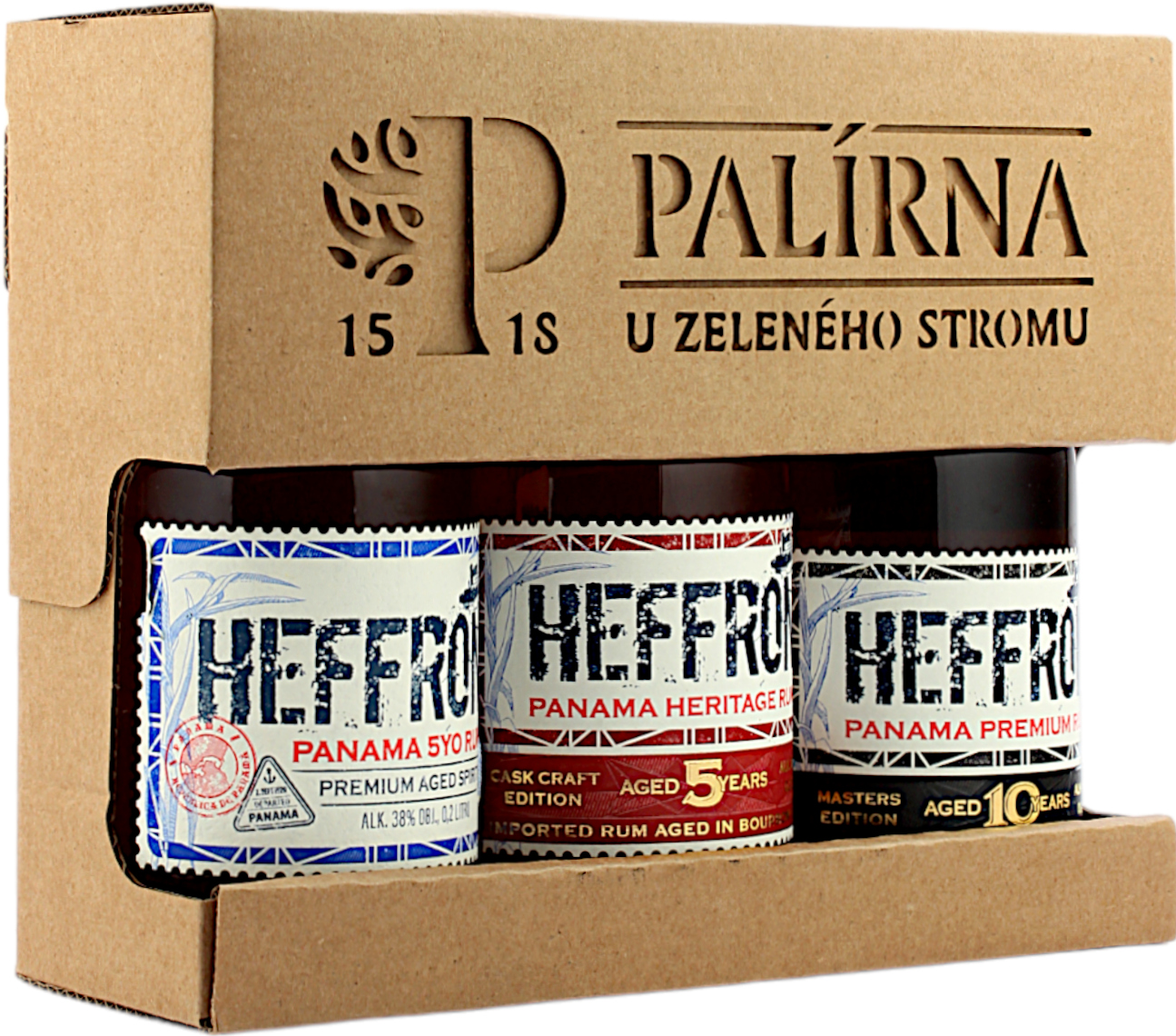 Heffron Panama Rum Tasting Set 38.6% 3x0,2l