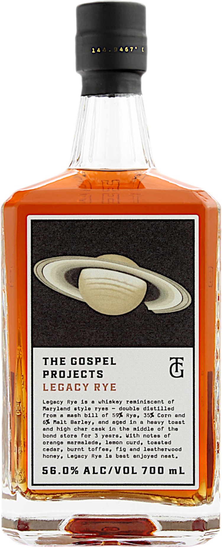 The Gospel Projects Legacy Rye 56.0% 0,7l The Gospel Projects Legacy Rye 56.0% 0,7l