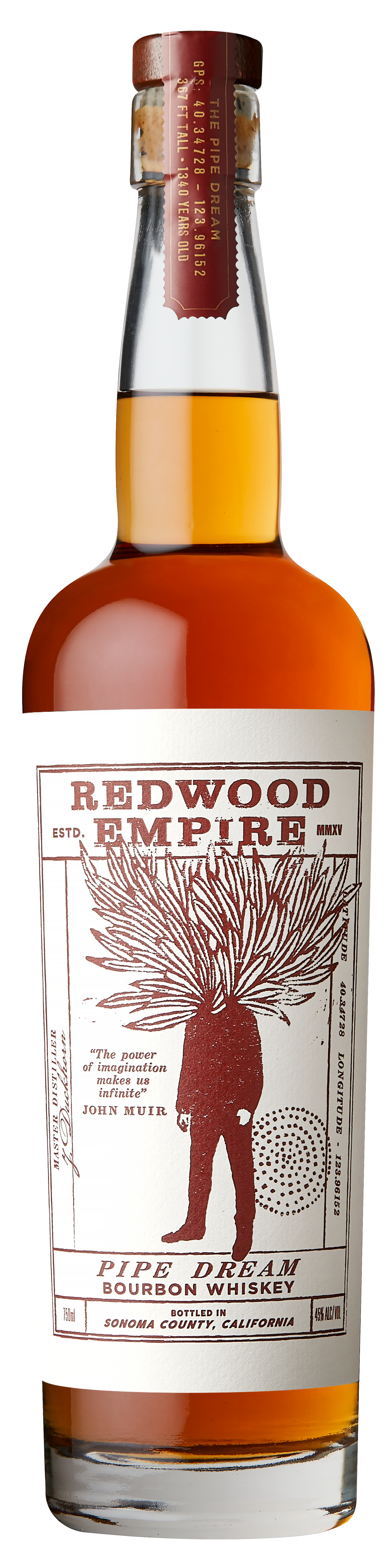 Redwood Empire Pipe Dream Bourbon Whiskey 45% 0,7l